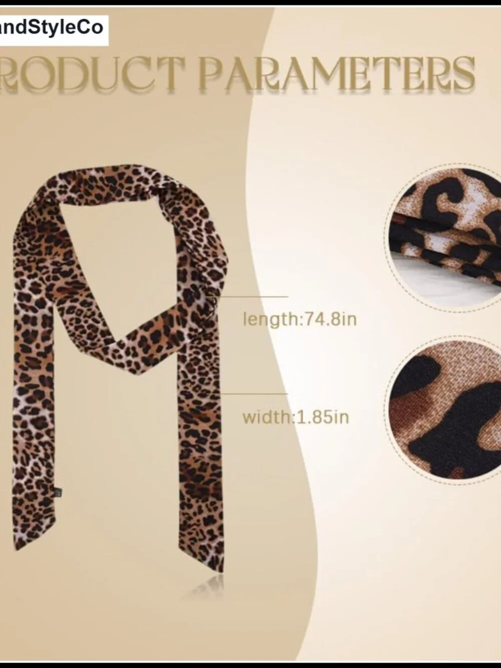 Extra Long Polka Dot Scarf Silky Satin Neck Scarf 55 Inch